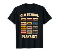 Funny Old School Playlist Legendary Music Era 80s Throwback T-Shirt