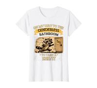 Funny On My Way to The Genderless Bathroom to Take a She/It Value Graphic T-Shirt