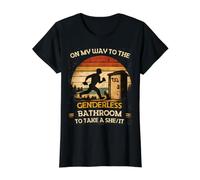 Funny On My Way to The Genderless Bathroom to Take a She/It Value Graphic T-Shirt