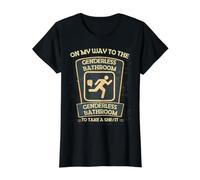 Funny On My Way to The Genderless Bathroom to Take a She/It Value Graphic T-Shirt