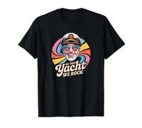 Funny On The Yacht We Rock Captain Boat Party Sailor Boating T-Shirt