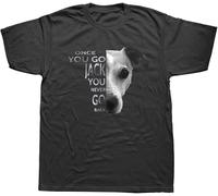 Funny Once You Go Jack Russell Terrier Dog Lover T Shirts Graphic Cotton Short Sleeve Birthday Gifts Summer T-Shirt Black(Medium)