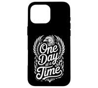 Funny One Day at a Time Saying Phoenix Wings Case for iPhone 16 Pro Max