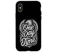 Funny One Day at a Time Saying Phoenix Wings Case for iPhone X/XS