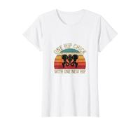 Funny One Hip Chick with One New Hip Replacement Value Graphic T-Shirt, Women, White, S