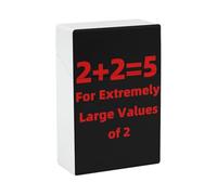 Funny One-Liner Math Joke Cigarette Case Cigar Box 20s Size Smokes Holder Plastic Smoking Accessories Gifts