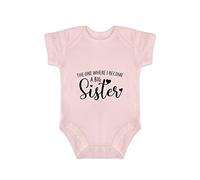 Funny Onesie Bodysuit Baby Bodysuit Short Sleeve The One Where I Become A Big Sister Baby Boys Girls Jumpsuit Newborn-24 Months
