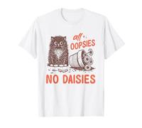 Funny Oops Cat Knocks Over Plant Shirt No Daisies Sarcastic T-Shirt