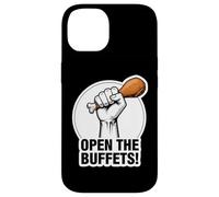 Funny Open The Buffets Cruise Ship Raised Fist Food Lover Case for iPhone 14