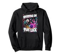 Funny Opossum Bowling League Retro 90s Slacker Pullover Hoodie