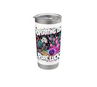 Funny Opossum Bowling League Retro 90s Slacker Stainless Steel Insulated Tumbler