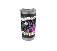 Funny Opossum Bowling League Retro 90s Slacker Stainless Steel Insulated Tumbler