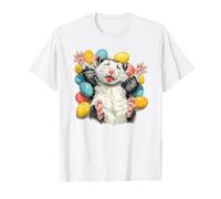 Funny Opossum Easter Eggs Playing Dead Possum Art T-Shirt