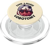 Funny Opossum Live Laugh Lobotomy Animal Lover Boys Girls PopSockets PopGrip for MagSafe