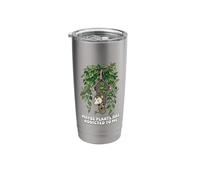 Funny Opossum Meme Maybe Plants are Addicted to Me Stainless Steel Insulated Tumbler