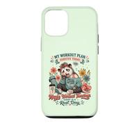 Funny Opossum Mom Caffeine Chaos Workout Survival Plan Case for iPhone 12/12 Pro
