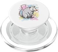 Funny Opossum Scribble Drawing Sketch Chaos PopSockets PopGrip for MagSafe