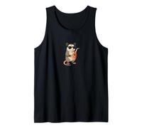 Funny Opossum Wearing Sunglasses Playing Lute Tank Top