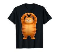 Funny Orange Cat Heart Paws Hands Sign Valentines Day 2025 T-Shirt