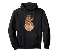 Funny Orangutan Disco Dancing Ball Groovy Retro 80s Costume Pullover Hoodie