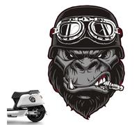 Funny Orangutan Sticker,Orangutan Cracked Surfaces Decal Sticker | Orangutan Bumper Sticker Roaring Monkey Head Car Stickers Adhesive Sticker for Motorcycle Off Road