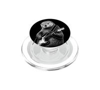 Funny Otter Guitarist Rock Music Art Illustration PopSockets PopGrip for MagSafe