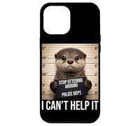 Funny Otter Mugshot Stop Ottering Around I Cant Help It Case for iPhone 12 Pro Max