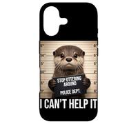 Funny Otter Mugshot Stop Ottering Around I Cant Help It Case for iPhone 17