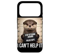 Funny Otter Mugshot Stop Ottering Around I Cant Help It Case for iPhone 17 Pro