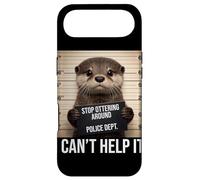 Funny Otter Mugshot Stop Ottering Around I Cant Help It Case for iPhone Air