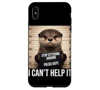 Funny Otter Mugshot Stop Ottering Around I Cant Help It Case for iPhone XS Max