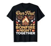 Funny Our First Bonfire Night Together Fireworks Cozy Vibes T-Shirt