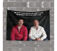 Funny Outdoor Decor We Don'T Need Money, We Don'T Have To Impress People We Don'T Like Tapestry Bar Decor For Home Men Cave Decor(75X100CM)
