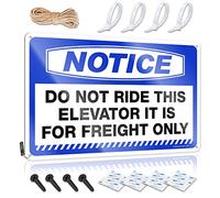 Funny Outdoor Signs Notice Do Not Ride This Elevator It Is For Freight Only Tin Sign Metal Bar Decor Man Cave Bar(20X30CM)