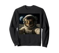 Funny Outer Space Cat Astronaut Meme Planet Sweatshirt