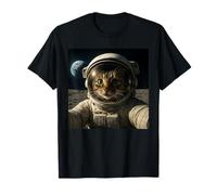 Funny Outer Space Cat Astronaut Meme Planet T-Shirt