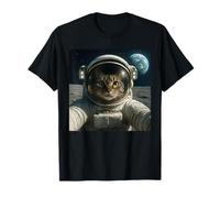 Funny Outer Space Cat Astronaut Meme Planet T-Shirt