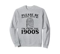 Funny Over the Hill Please Be Patient I'm From 1900s Jukebox Sweatshirt