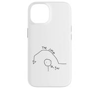 Funny Over Your Head Confused Drawing Of Man The Joke You Case for iPhone 14