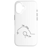 Funny Over Your Head Confused Drawing Of Man The Joke You Case for iPhone 16
