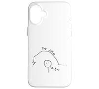 Funny Over Your Head Confused Drawing Of Man The Joke You Case for iPhone 16 Plus