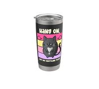 Funny Overthinking Cat - Hang On Let Me Overthink This Stainless Steel Insulated Tumbler