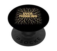 Funny Overthinking Mental Health Gift for Adults Kids PopSockets Adhesive PopGrip