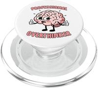 Funny Overthinking Mental Health Gift for Adults Kids PopSockets PopGrip for MagSafe