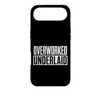 Funny Overworked Underlaid Saying Women Men Gag Case for iPhone Air