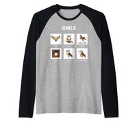 Funny Owl Activities Bird Watching Hooting Raptor Pet Raglan Baseball Tee