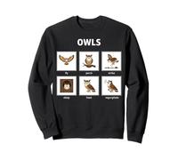 Funny Owl Activities Bird Watching Hooting Raptor Pet Sweatshirt
