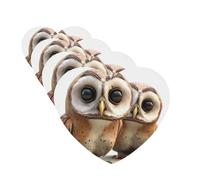 Funny Owl Car Air Fresheners Cards 4 Pcs Hanging Fragrance Scented Cards Long-Lasting Car Aromatherapy Tablets for Wardrobe Bathroom Car Interior Mirror Pendant Gifts