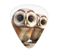 Funny Owl Guitar Plectrums, 12 Pcs Lightweight Guitar Plectrums, 0.46mm/0.71mm/0.96mm Thickness For Acoustic Guitar Acoustic Electric Guitar Ukulele Bass