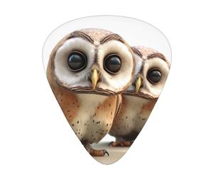 Funny Owl Guitar Plectrums, 12 Pcs Lightweight Guitar Plectrums, 0.46mm/0.71mm/0.96mm Thickness For Acoustic Guitar Acoustic Electric Guitar Ukulele Bass